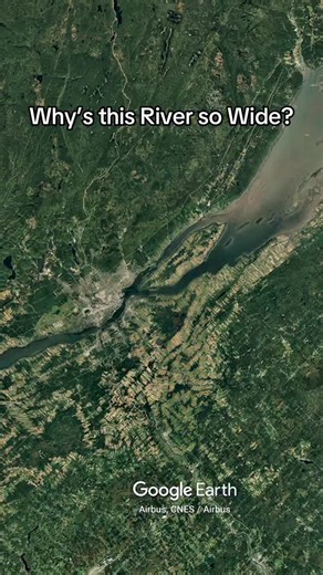 Why is the St. Lawrence River so wide? #geography #explore #fyp #geology #canada | Urban Atlas