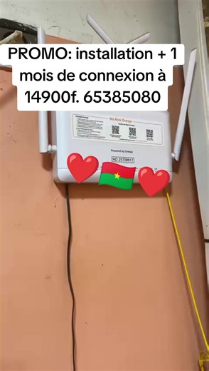 ‎✨ PROMO 🎁 FIBRE OPTIQUE ORANGE 🎁EXCEPTIONNELLE FIBRE ORANGE ! ✨ ‎ ‎L'avenir est à la vitesse supérieure ! 🚀 Ne manquez pas cette offre incroyable pour passer à la Fibre Optique Orange et connecter toute votre famille. ‎ ‎Installation 100% GRATUITE et Box Offerte ! ‎Profitez de la Fibre Orange sans frais cachés ‎ ‎✅ Installation 100% GRATUITE ‎✅ Box Offerte ‎Box Installation = 0F ‎ ‎Choisissez la vitesse qui vous convient : ‎ ‎Vitesse Prix Mensuel ‎50 Mbps 14 900F ‎75 Mbps 19 900F ‎100 Mbps. 