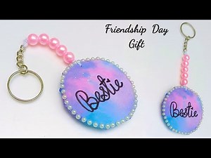 DIY : Cute Friendship Day Gift 😍 • Handmade Keychain For Bestfriend • Friendship Day Gift Idea 2024