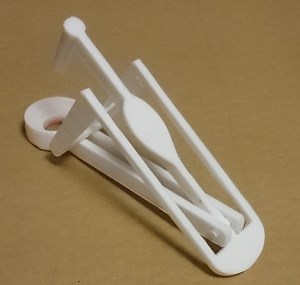Cherry pitter with a spring mechanism – tuned #3DThursday #3DPrinting
