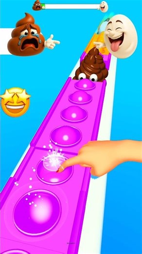 OMG! SAD POOP CRIES WHILE EGG LAUGHS CRAZY! 😰🤯 POP 3D #gaming #shorts #shortfeed #viralshorts