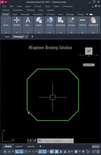 Chamfer Command in AutoCAD #autocad #bim #cad #tutorial #civil #mechanical #electrical #cadcam #be