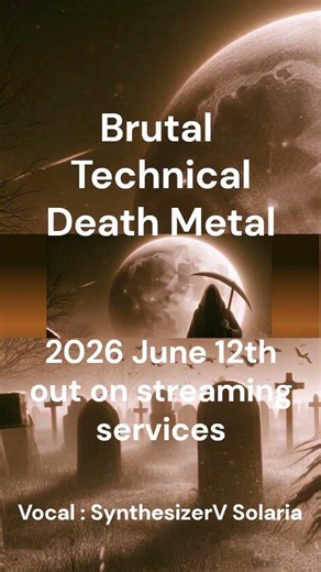 Robbing the graves - Brutal technical death metal - short #deathmetal #metal#synthesizerv