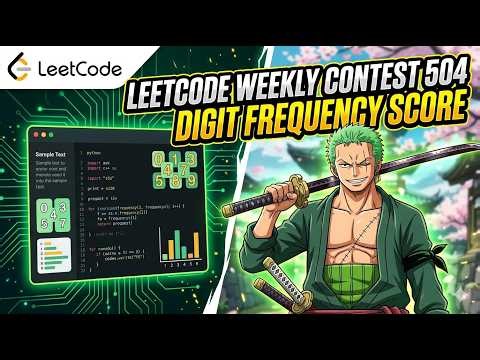 LeetCode Weekly Contest 504 | Digit Frequency Score Solution