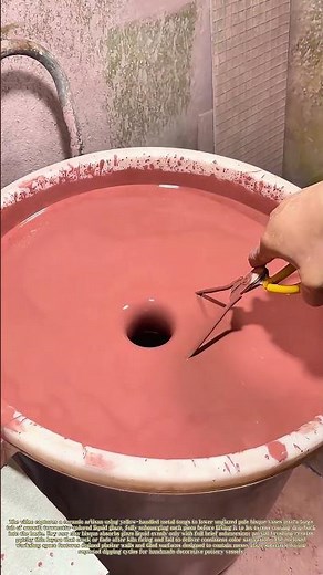 Submerging Bisque Ware: How Master Potters Achieve Uniform Dip Glaze Coating on Ceramic Vases