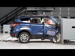 2018 Ford Escape passenger-side small overlap IIHS crash test