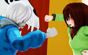 【Undertale/MMD】最后的审判【Sans VS Chara】