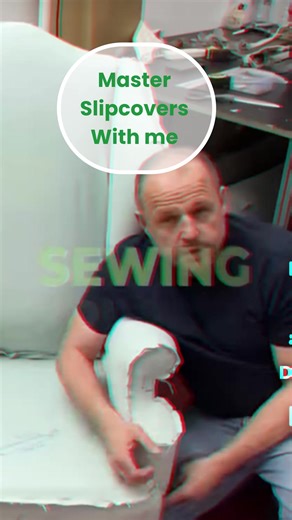 Slipcovers hard to learn ! Not with my easy to follow tutorials❤️ join me and many others from around the world. I will show you how easy slipcovers can be, all you need is the ability to sew👌 Link in Bio #slipcovers #reupholster #sewing #startabusiness