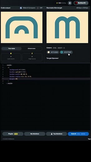 CSS battle - 13 Mar, 2025 - Daily Challenge Solution - 100% Solution