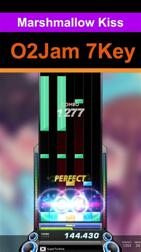오투잼 7Key 스팀(PC) - Marshmallow Kiss #오투잼 #o2jam #스팀게임 #Steam #리듬게임 #KPOP #rhythmgame #스팀 #音ゲー