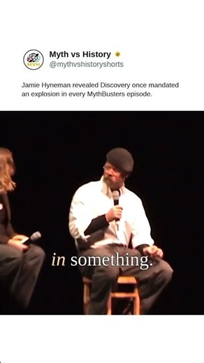 Jamie Hyneman revealed Discovery once mandated an explosion in every MythBusters episode.