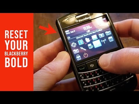 How to Factory Reset Wipe Blackberry Bold Phone