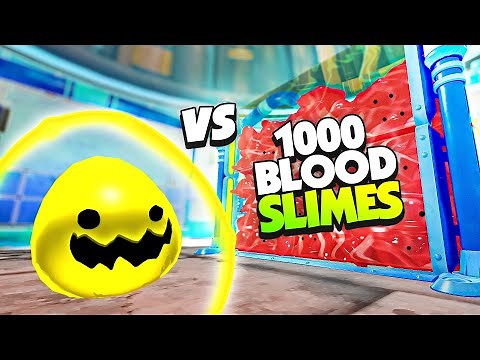 1000 BLOOD SLIMES vs 1 POWERFUL LIGHT SLIME - Slime Rancher Mods