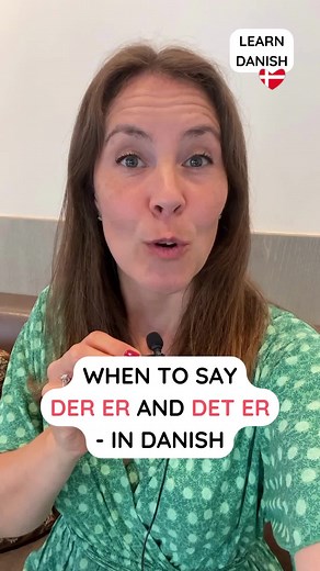When to Say Der er and Det er - in Danish 🤔