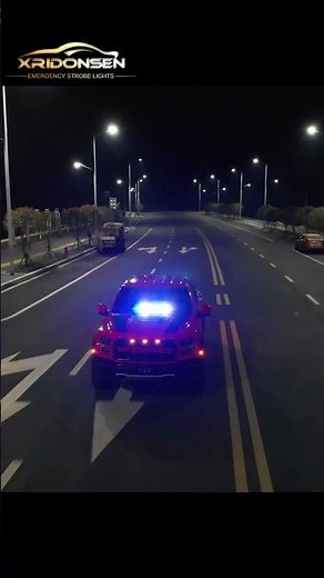 XRIDONSEN Blue White Emergency Lights Rear Window Lights for Police Firefighter Vehicles Trucks