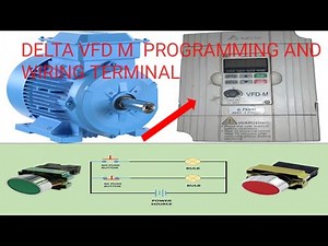 How to install delta vfd / delta control wiring / potentiometer connection/delta vfd w / start stop