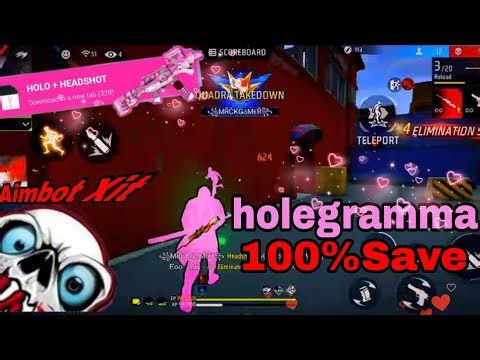 فري فاير: ملف جديد hologramm + Aimbot Xit للهاتف الاندرويد بدون باند ❤️‍🔥😱