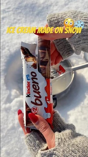Viral Snow Ice Cream — With a Twist 😳❄️🍦