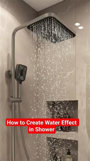 ✅ Shower Water Effect in 3ds Max | Particle System | Pro Tip