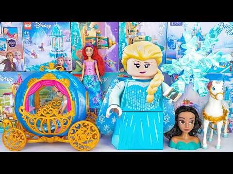 Disney Princess Toys Collection Unboxing | Disney Princess Elsa Frozen Castle Toys | ASMR Toys