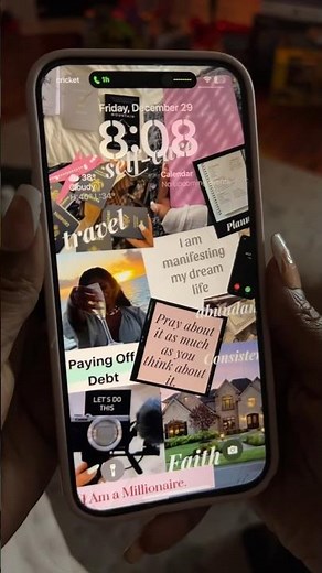 How to make a digital vision board from your phone. #digitalvisionboard #iphone #visionboard