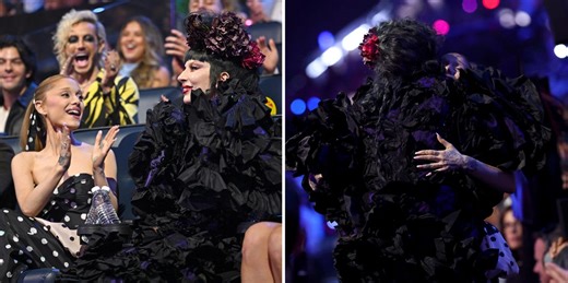 Lady Gaga and Ariana Grande Had an Emotional Reunion at the 2025 MTV VMAs