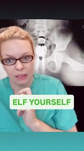 Talk about putting Elfvis in Your Pelvis! #nurserachel #er #xray #elfonashelf #stayoutmyer | Nicole Burch-Comedy