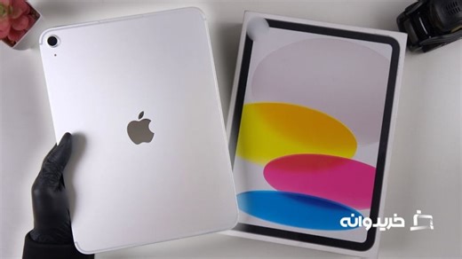 آنباکس آیپد ای 16 رنگ نقره ای