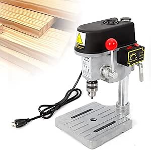 Portable Drill Press Mini Electric Drill Press Bench Small Benchtop Drill Press，340W Mini Drill Press Bench 3-Speed Mini Electric Bench Drill Press Stand Compact