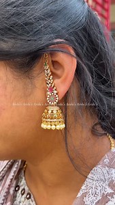 sparkling AD jhumka with earchain Product code #jhumka 1893 Available @arshis.in /8754856979 #arshi #arshisjewellery #arshisfavourite #templejewelry #jhumkas #jhumka #jhumkilove #earring #earringsoftheday #earringsoftheday #earringsofinstagram #indianjhumka #southindianjhumka #indianjewellery#indianjewellery #southindian #southindiajewels #usa #uk #earringstyle #earrings #jhumki #traditionaljhumka | Arshis-Temple jewellery Collections