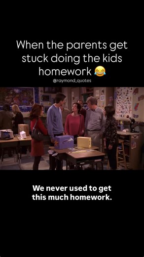 Everybody Loves Raymond on Instagram: "Ray trying to get less homework for the kids ends up getting more homework for himself 😂 #EverybodyLovesRaymond #RaymondQuotes Season 7 Episode 3 “Homework” #RayRomano #RayBarone #PatriciaHeaton #DebraBarone #DorisRoberts #MarieBarone #PeterBoyle #FrankBarone #BradGarrett #RobertBarone #90s #90stv #90stvshows #the90s #90stvshow #90ssitcom #90ssitcoms #1990s #nostalgia #90snostalgia #90skid #90skids #90slife #funny #comedy #homework #school #parents"