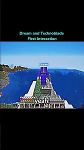 Dream and Technoblade First Interaction 🤠|| #shorts #technoblade #dream