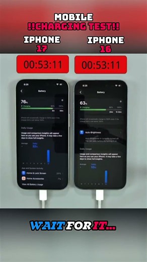💀⚡ iPHONE 17 vs iPHONE 16 CHARGING TEST!! 🔋⚡