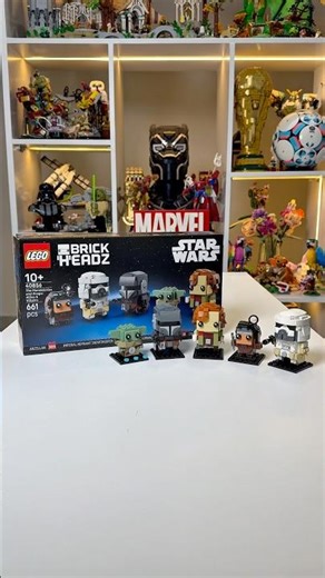 LEGO Star Wars The Mandalorian and Grogu: Allies & Villains Brickheadz !l#rlfm #starwars #40856