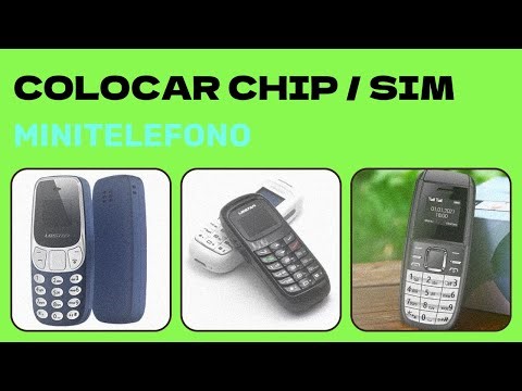 How to put a SIM card or chip in the miniphone bm10, bm20, bm30, bm40, bm70, bm200, bm