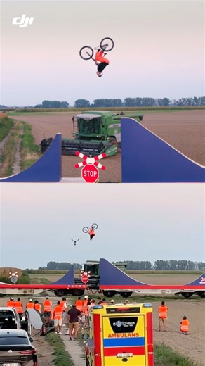 Ever wondered how those insane moto jump shots are filmed? 🏍️🚁 With #Inspire3, powerful maneuverability means precise control and up to 28 mins in the air. Extreme made cinematic. Aerial DOP: IG/cine_ghost Production: IG/flairmotioninsta BTS footage: IG/bartoszgiemza Athlete: IG/davidgodziek #DJI #djironin #ExtremeSports #CinematicDrone #RedBull #skypixel | DJI