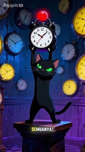 forbidden alarm clock #likeandsubscribe #cartoon #cat #childrenanimals #children #kids #fyp #anim...