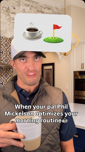 Johnny Hilbrant Partridge on Instagram: "Phil texted me “optimize your input stack.” I didn’t know whether he meant my golf swing or my morning coffee. Turns out: both. #forwellnesspartner #ad #golf #coffee"