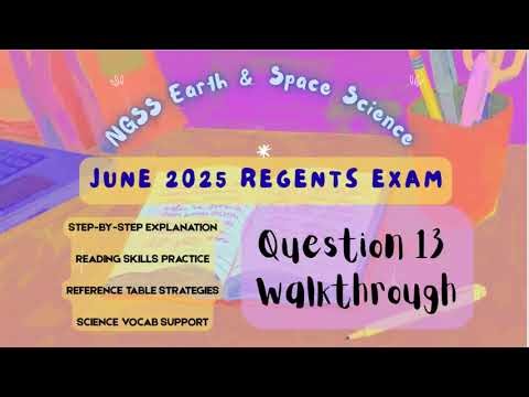 Question 13 | ESS June 2025 Regents Exam