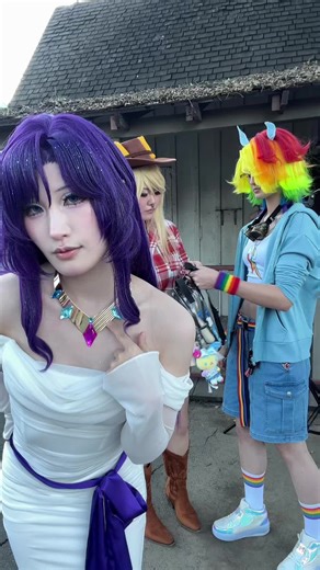 PONY YURI! 🌈: @🇵🇸✨ 𝙰𝚗𝚍𝚛𝚎𝚠✨🇵🇸 🍎:@𓆩 Crystal 𓆪 #mlpcosplay #mlp #rarijack #appledash #mylittlepony