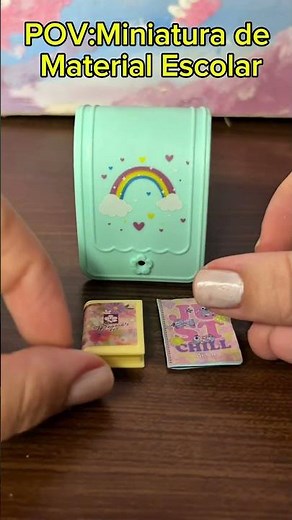 POV:Miniatura de Material Escolar #colorir #desenho #arte