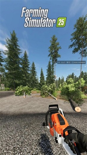 wood cutting for build a new house in farming simulator 25 | #woodworking #woodenhouse #wood
