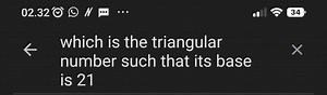 02.32 all 34 \leftarrow \quad which is the triangular number su... | Filo