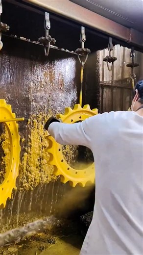 Congo Trading Parts on Instagram: "There is something deeply satisfying about industrial precision in motion. Watch as these heavy-duty sprockets move through the final coating stage, ensuring every tooth is protected and ready for the field. Welcome to Congo Trading Parts. Located in the heart of Pointe Noire, we specialize in providing high-quality heavy equipment and machine spare parts. Our commitment to excellence ensures that you find everything you need under one roof. Whether you’re in c
