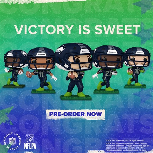 Don't fumble it! Pre-order the official Funko POP! Seattle Seahawks 5-Pack for a limited time. | Funko