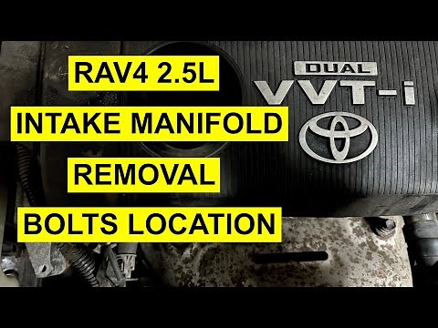 Toyota RAV4 2.5L Plastic Intake Manifold Removal - Bolts Location