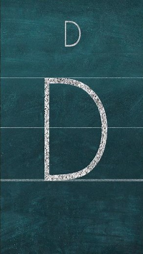 Writing D correctly every time #english #tutorial #shorts