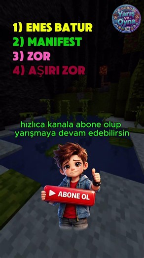 🎪 Yarış ve Oyna 21! Benimle Aynısını Söylersen Elenirsin!