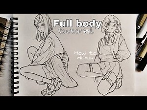 Full body tutorial | How to draw anime girls full body tutorial | Easy Steps !!