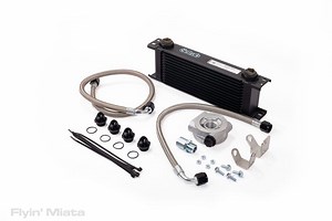 A top-quality oil cooler kit including lines and brackets